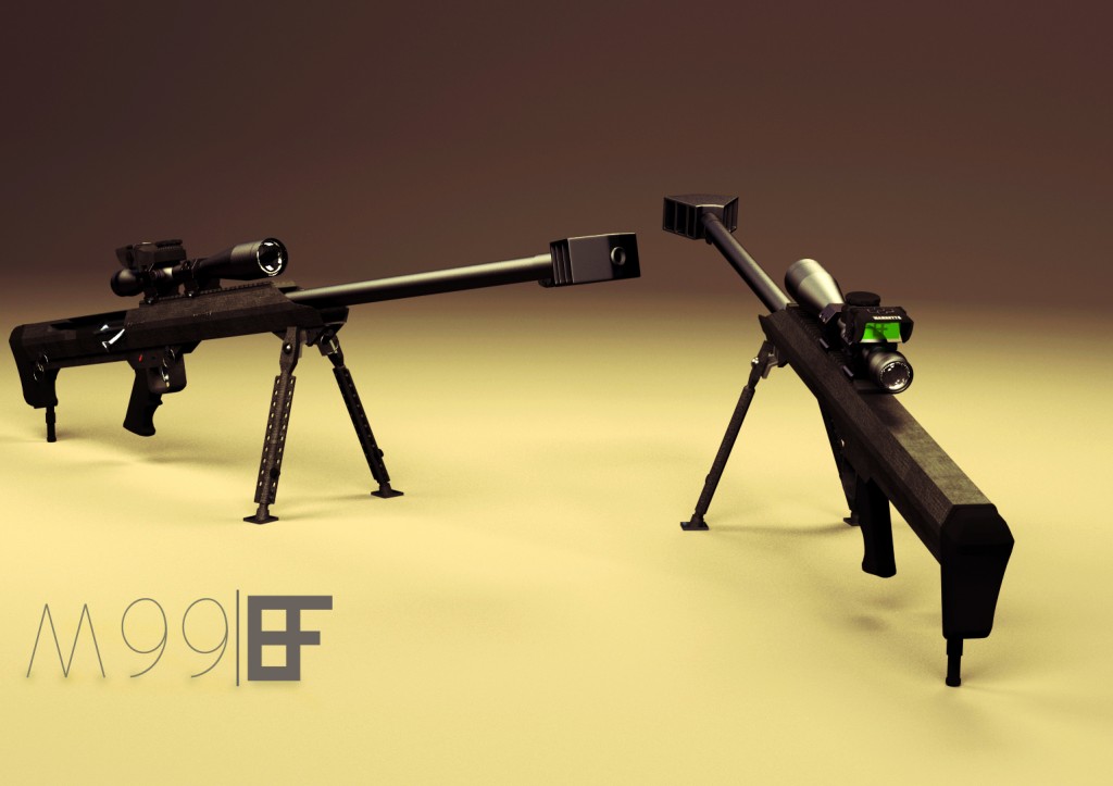 Barrett M99 With BORS Scope preview image 1